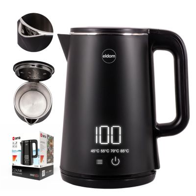 14. ELDOM CORDLESS KETTLE C515C 1.8 L 2000W BLACK 5 PROGRAMS 45, 55, 70, 85, 100°C, KEEP TEMPERATURE