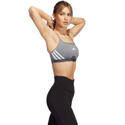 12. adidas Aeroreact Training Light-Support 3-Stripes Bra W HC7870