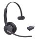 6. Yealink WH64 Hybrid Mono Teams Headset Wireless Headband Office/Call Center Micro-USB Bluetooth Black