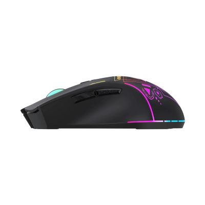 3. Wozinsky WMGB-3200 Wireless Optical Gaming Mouse with Built-in Rechargeable Battery 3200 DPI with RGB Lighting - Black