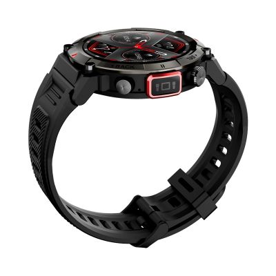4. VELTORI VT140-1 Smartwatch Black Silicone Strap