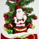 2. DECORATIVE CHRISTMAS TREE 60CM 25LED TIMER - SANTA CLAUS
