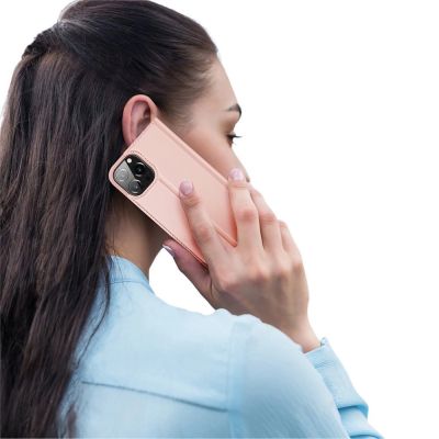 9. Dux Ducis Skin Pro Bookcase type case for iPhone 13 Pro Max pink
