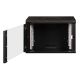 21. Digitus Unique 19" 7U wall-mounted network cabinet, 600x450, glass door, black, undivided, assembled, 100kg