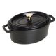 2. Staub Oval Cast Iron Pot – 2.35 L, Black