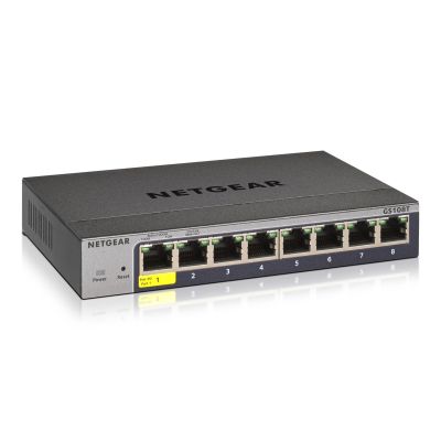 6. Netgear GS108T-300PES 8p Managed Gigabit Switch