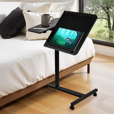 13. MACLEAN MOBILE DESK/LAPTOP STAND, BLACK, HEIGHT ADJUSTMENT 59-89CM, MAX. 30KG MC-121 B
