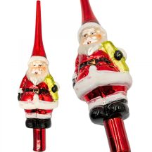 CHRISTMAS TREE TOP 28.5 CM SANTA CLAUS