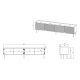 5. 4D TV cabinet ONDA 200x40xH54.35 green (standing or hanging)