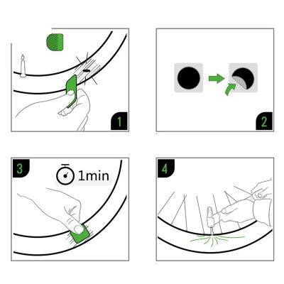 2. Rockbros GJ2001 repair kit for bicycle inner tubes - translucent