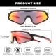 4. Rockbros SP246 sports glasses black and red