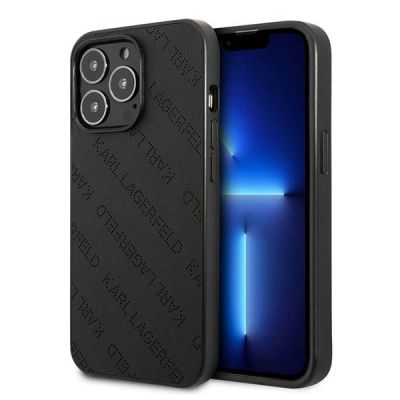 Karl Lagerfeld Perforated Allover Case for iPhone 13 Pro / 13 6.1" - Black