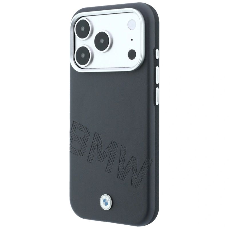 2. BMW Sign Inclined Deboss Letters MagSafe Case for iPhone 17 Pro Max / 18 Pro Max - Gray