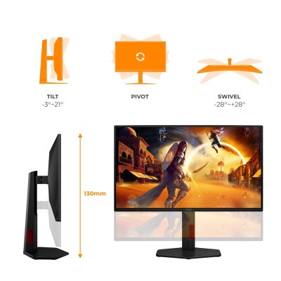 4. AOC G4 25G4ZR computer monitor 62.2 cm (24.5") 1920 x 1080 px Black, Red