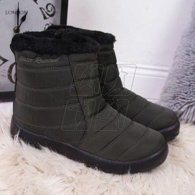 4. Waterproof snow boots with zipper NEWS W EVE181D khaki