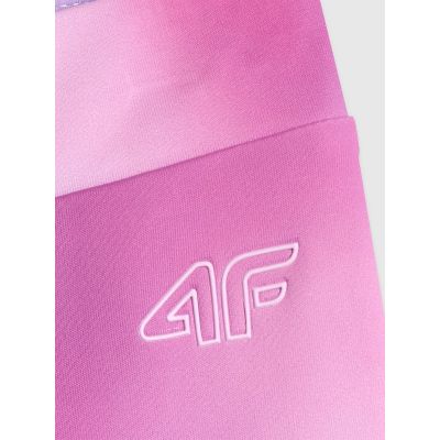 8. Girls' sports cycling leggings 4F 4FJRSS26TFSTF139-90A
