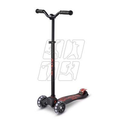 Maxi Micro Deluxe Pro LED Scooter Black Red