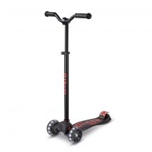 Maxi Micro Deluxe Pro LED Scooter Black Red