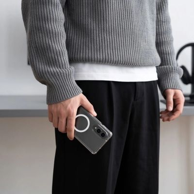 4. Tech-Protect FlexAir Hybrid MagSafe Case for Samsung Galaxy Z Fold 8 - Transparent