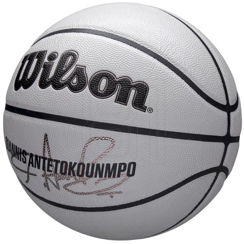 3. Wilson NBA Player Icon Uv Bskt Giannis Basketball Ball WZ4030901XB