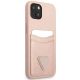 4. Guess GUHCP13MPSATPP iPhone 13 6.1 "pink / pink hardcase SaffianoTriangle Logo Cardslot