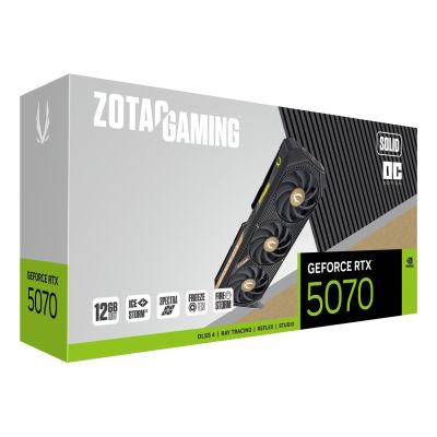 7. ZOTAC GAMING GeForce RTX 5070 SOLID OC 12GB Graphics Card