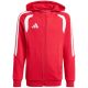 9. adidas Tiro 26 League Sweat Full Zip Hoodie for Kids Red KF9101