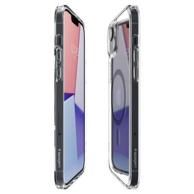 14. Spigen Ultra Hybrid Mag Case with MagSafe for iPhone 14 Plus - Clear Gray