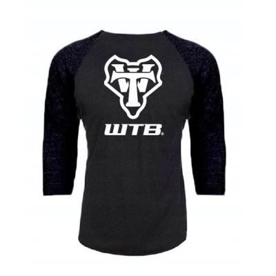 2. WTB RAGLAN 3/4 sleeve T-shirt, gray and black, M
