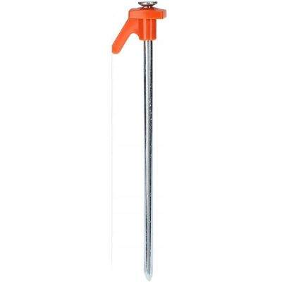 11. TENT PEGS 21CM SET 6 PCS METAL PLASTIC REDCLIFFS