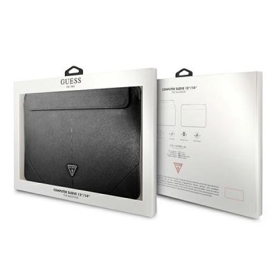 4. Guess Saffiano Triangle Logo case for a 14" laptop - black