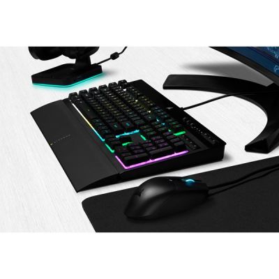 11. Corsair | Rubber Dome | K55 RGB PRO | Gaming Keyboard | Gaming Keyboard | RGB LED Light | United States | Wired | Black
