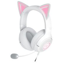 Razer Kraken Kitty V2 Wired Over-Ear Headset with Microphone and Noise Cancelling White