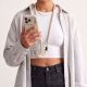 15. Tech-Protect C10S Crossbody Phone Lanyard (114 cm) + Wrist Strap (31 cm) - Beige Titanium