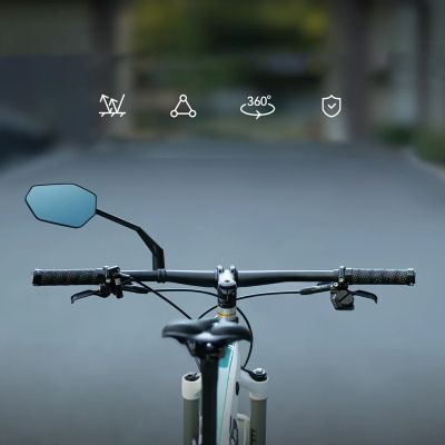 4. Rockbros F-253W Anti-Glare Carbon Fiber Arm Bicycle Mirror - Left