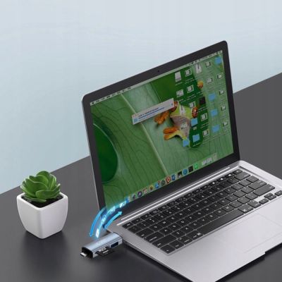 2. Tech-Protect UltraBoost SD/micro SD card reader with USB-C/USB-A connectors - gray