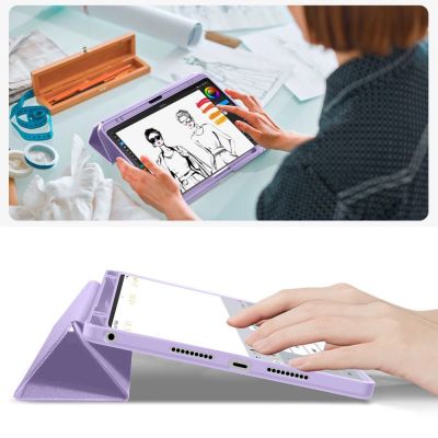 12. Tech-Protect SmartCase Pen Case for Lenovo Idea Tab 11.0 TB-336 - Purple