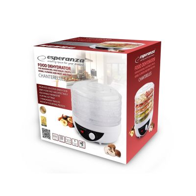 12. Esperanza Chanterelle EKD002 mushroom, vegetable and fruit dehydrator (250W; white)