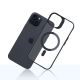 12. 3mk Satin Armor MagCase with MagSafe for iPhone 15 Plus - Clear with Black Frame