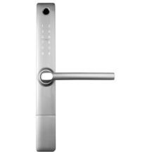 Door handle with access controller EURA ELH-20H4 silver