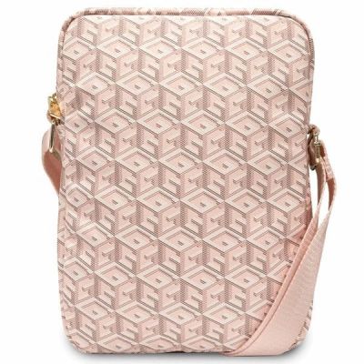 3. Guess Bag GUTB10HGCFSEP 10" pink/pink GCube Stripe Tablet Bag