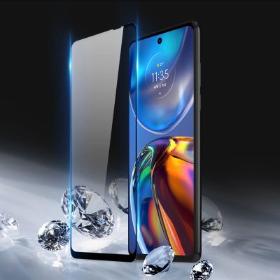 4. Dux Ducis 10D Tempered Glass 9H full screen tempered glass with frame Motorola Moto E32 black (case friendly)