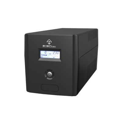 UPS 1000VA/600W, 220V/50Hz, Tower housing, LCD, 4×CEE 7/3, USB, VRLA batteries 2×7Ah, USB AB cable 1.2 m, CEE 7/7 power cable 1.4 m ALANTEC