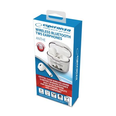 7. ESPERANZA BLUETOOTH TWS EARPHONES ANTHE WHITERDERA EH237W