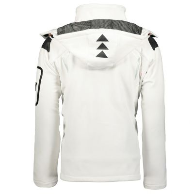 3. Geographical Norway Techno MEN 056 BS3 men's sports jacket, quick-drying, with hood, white (WU1060H/GN)