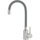 Kitchen tap with a curved spout
