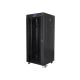 10. LANBERG FLOOR RACK CABINET 19" 27U 600X600 GLASS DOOR LCD BLACK FF01-6627-12BL (FLAT PACK)