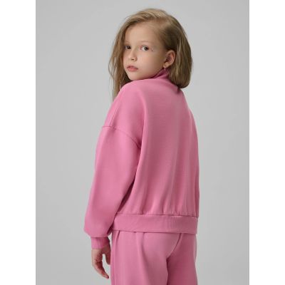 2. Regular sweatshirt without hood for girls 4F 4FJRSS26TSWSF2625-54S