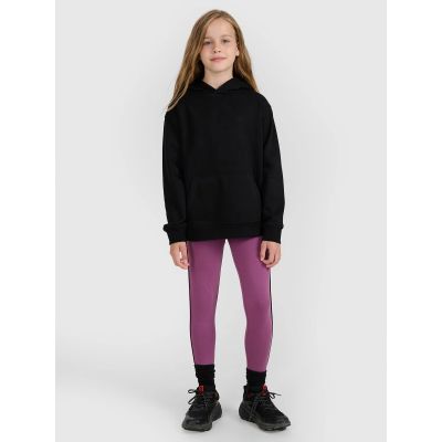 4. Girls' sweatshirt with hood, open, 4F 4FJWMM00TSWSF1862-20S