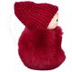 9. DECORATIVE DOLL WITH A HEART 8 CM IN A HAT AND RED FUR